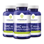 3x Vitakruid NAC 600 mg N-Acetyl-L-Cysteine (90 capsules) van Vitakruid