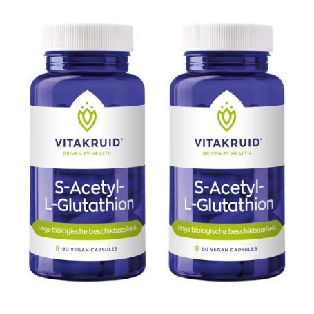 2x Vitakruid S-Acetyl-L-Glutathion (90 capsules) van Vitakruid