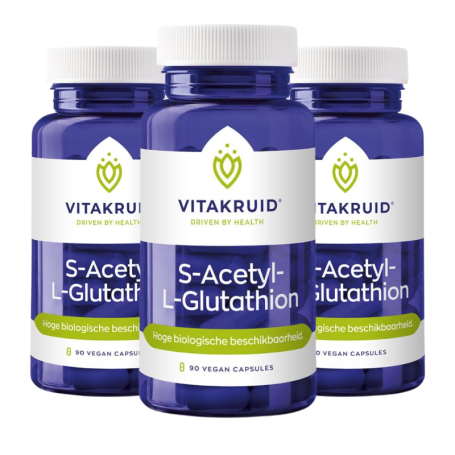 3x Vitakruid S-Acetyl-L-Glutathion (90 capsules) van Vitakruid