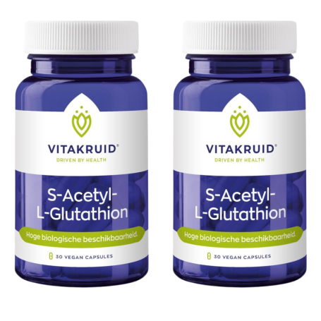 2x Vitakruid S-Acetyl-L-Glutathion (30 capsules) van Vitakruid