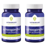2x Vitakruid Ashwagandha KSM-66 & Bioperine (60 capsules) van Vitakruid