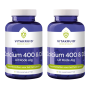 2x Vitakruid Calcium 400 & D3 uit rode alg (90 kauwtabletten) van Vitakruid
