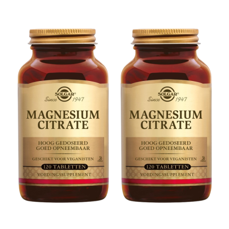 2x Solgar Magnesium Citraat (120 tabletten) van Solgar