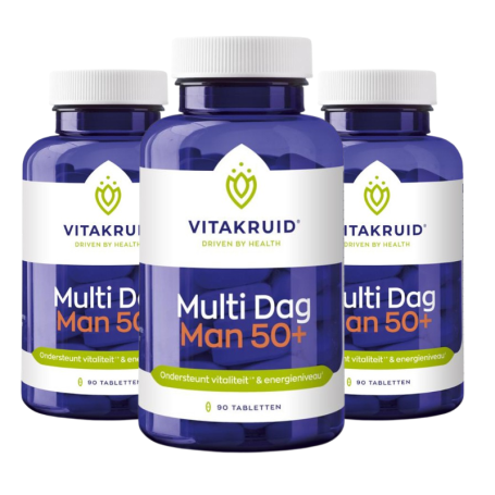 3x Vitakruid Multi dag man 50+ (90 tabletten) van Vitakruid