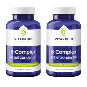 Vitakruid B-Complex actief zonder B6 (90 capsules) van Vitakruid