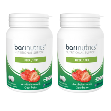 2x Barinutrics IJzer aardbei (90 tabletten) van Barinutrics