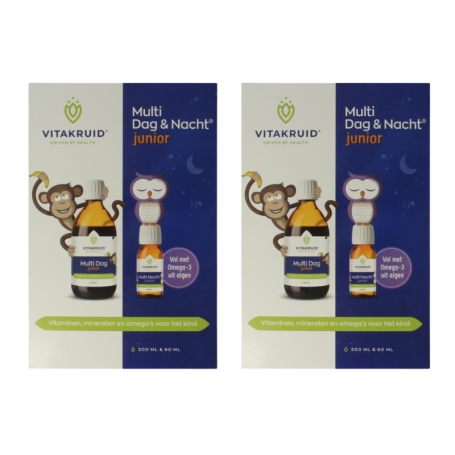 2x Vitakruid Multi dag & nacht junior (360 ml) van Vitakruid