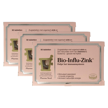 3x Pharma Nord Bio Influ Zink (90 tabletten) van Pharma Nord