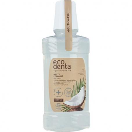 Mondwater munt kokos bio van Ecodenta