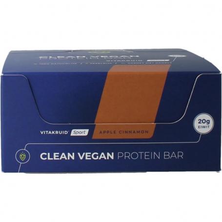 Protein bar apple cinnamon clean vegan van Vitakruid