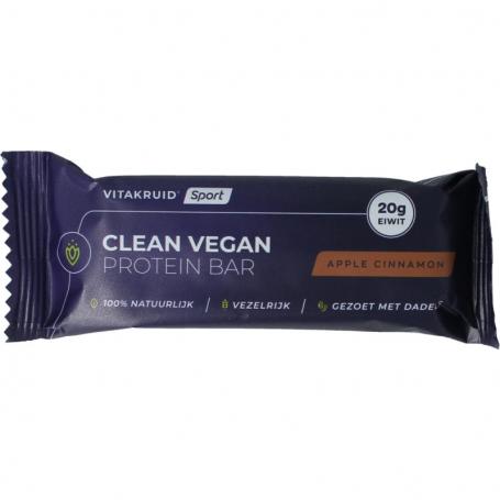 Protein bar apple cinnamon clean vegan van Vitakruid