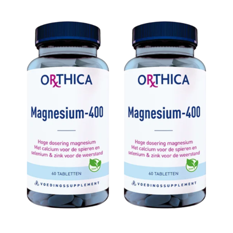 2x Orthica Magnesium 400 (60 tabletten) van Orthica