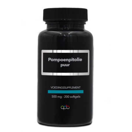 Apb Holland Pompoenpitolie puur 500mg (200 softgels) van Apb Holland