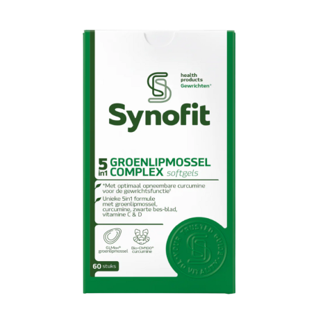 Synofit Groenlipmossel 5 in 1 Complex (60 softgels) van Synofit