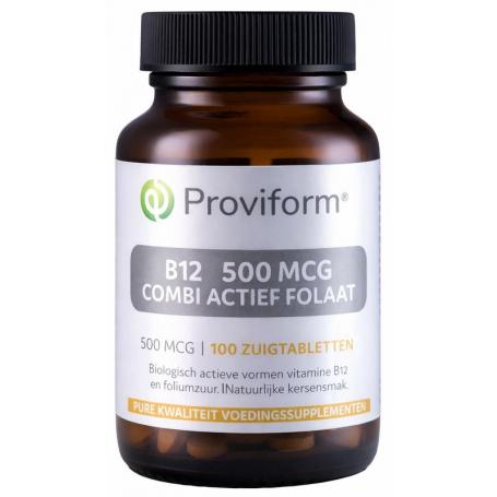 Vitamine B12 500mcg combi actief folaat van Proviform