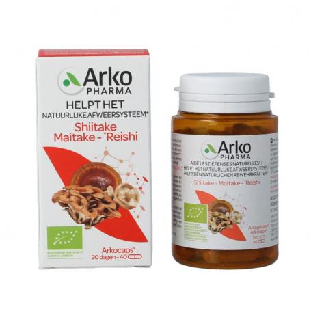 Reishi shiitake maitake bio van Arkocaps