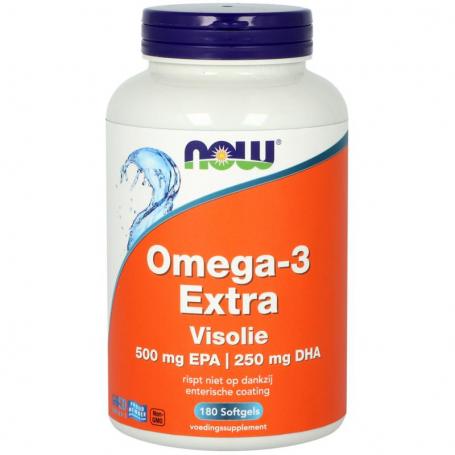 Omega 3 extra visolie 500mg van NOW