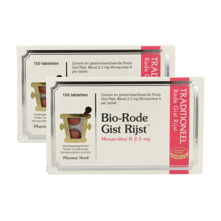 2x Pharma Nord Bio rode gist rijst (150 tabletten) van Pharma Nord