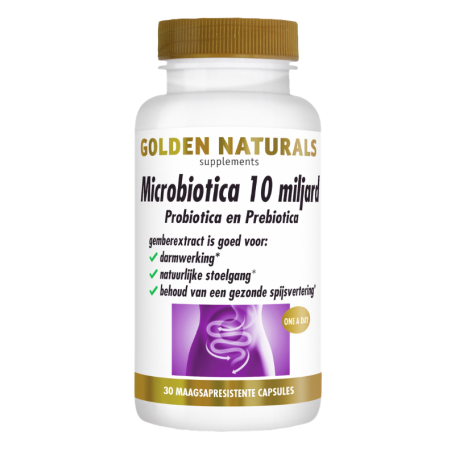 Golden Naturals Microbiotica 10 miljard (30 capsules) van Golden Naturals