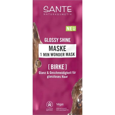 Glossy shine 1 minuut wonder mask van Sante