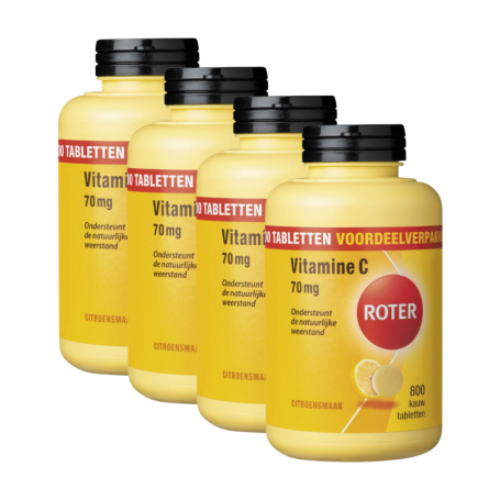 4x Roter Vitamine C 70 mg (800 kauwtabletten) van Roter