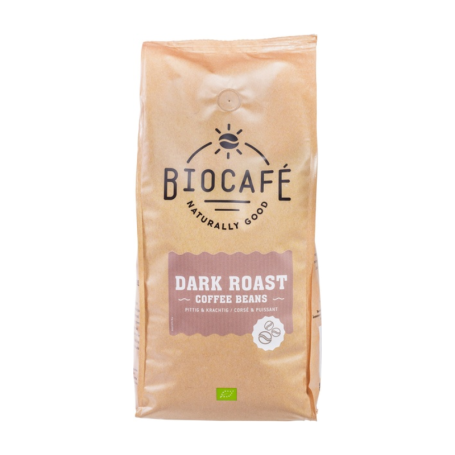 Koffiebonen Dark Roast Bio (1000 gram) van Biocafe