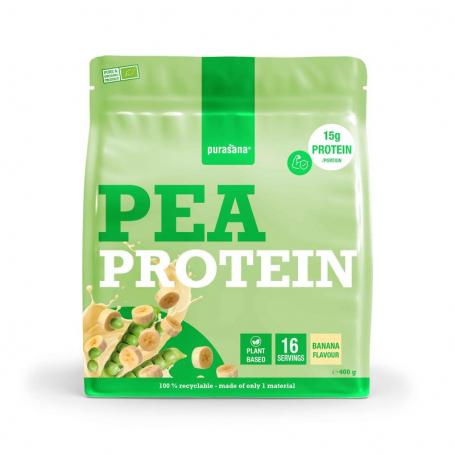 Plant protein erwt banaan bio van Purasana
