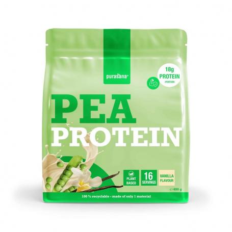 Plant protein erwt vaniille van Purasana