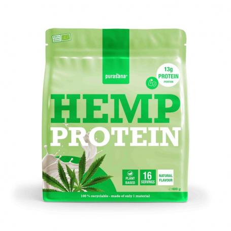 Plant protein hennep natuurlijk bio van Purasana