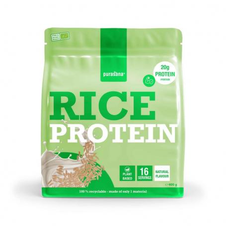 Plant protein rijst natuurlijk bio van Purasana