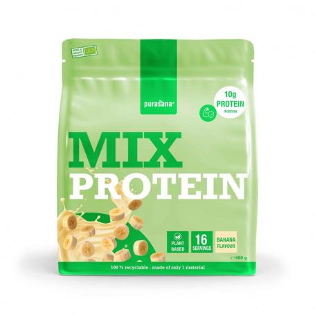 Plant protein mix banaan bio van Purasana