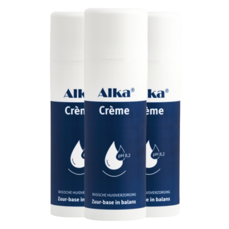 3x Alka Creme - Basische Creme pH 8,2 (150 ml) van Alka