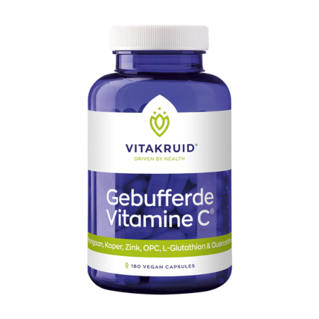 Vitakruid Gebufferde Vitamine C (180 vegan capsules) van Vitakruid