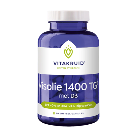 Vitakruid Visolie 1400 TG + D3 (90 softgels) van Vitakruid