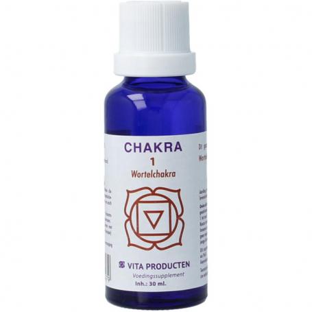 Chakra 1 wortelchakra (rood) van Vita