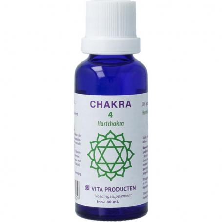 Chakra 4 hartchakra (groen) van Vita