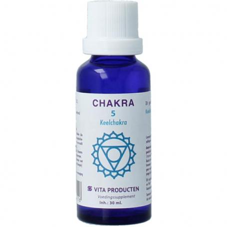 Chakra 5 keelchakra (blauw) van Vita