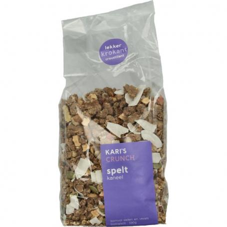 Granola spelt kaneel bio van Kari's Crunch