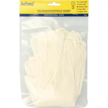 Handschoen latex medium van Duoprotect