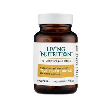 Your Flora Gold Spice met gember en kurkuma bio van Living Nutrition