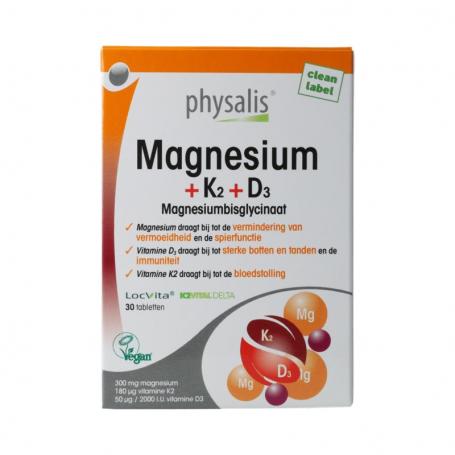 Magnesium + K2 + D3 van Physalis