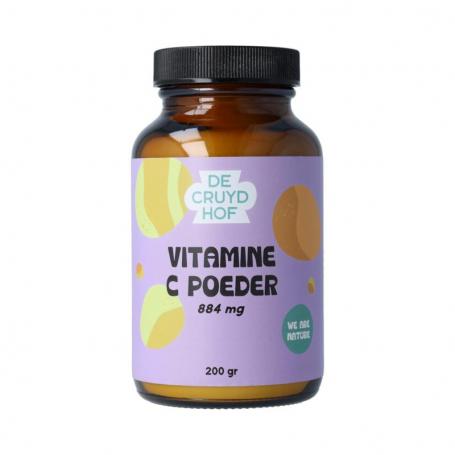 De Cruydhof Vitamine C poeder, 200 gr van De Cruydhof