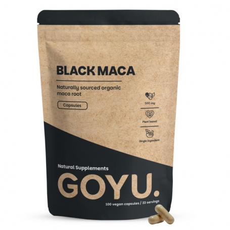 Zwarte maca 500mg bio van Goyu