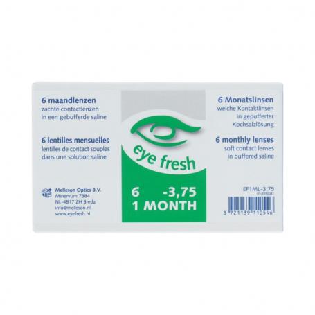 Eye Fresh maandlenzen 6-pack -3.75 van Eyefresh