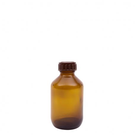 Medicijnfles gedopt bruin 150 ml 28 mm van Blockland