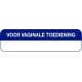Strooketiket voor vaginale toediening 44 x 11 mm van Blockland