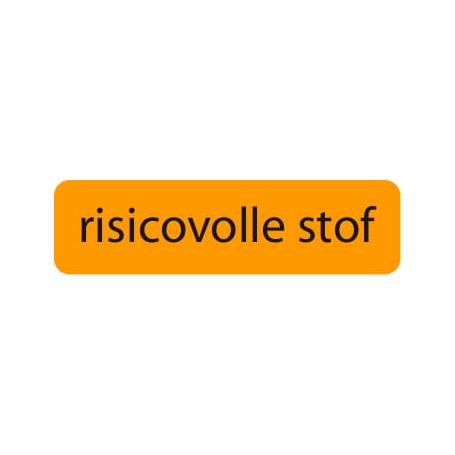 Strooketiket risicovolle stof 44 x 11 mm van Blockland