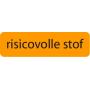 Strooketiket risicovolle stof 44 x 11 mm van Blockland