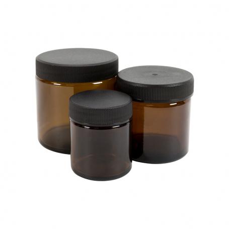 Zalfpot glas bruin gedopt 30 ml van Blockland