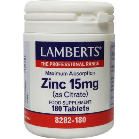 Lamberts Zink citraat 15mg (180 tabletten) van Lamberts